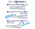 【テープA使用前に】