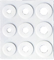 保護用パッド:各9個 穴の直径6mm/8mm/10mm