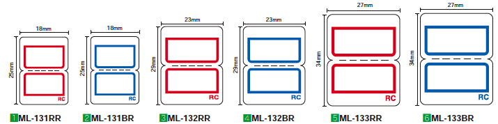 インデックス | (まとめ) ニチバン マイタックリサイクルインデックス 小 18×25mm 赤枠 ML131RR1(3520片：352片×10パック) (×10)