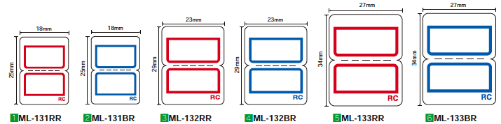 特別価格 (まとめ) ニチバン マイタックリサイクルインデックス 小 18×25mm 青枠 ML-131BR1セット（3520片：352片  シール、ラベル