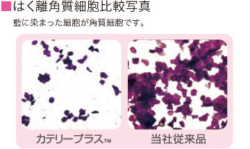 はく離角質細胞比較写真