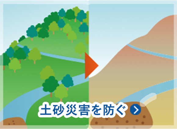 土砂災害を防ぐ