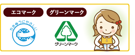 エコマークとグリーンマークについて